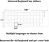2pcs Universal Russian Keyboard Stickers Transparent Background, Transparent Background with White Lettering for Computer Laptop Notebook Desktop,...
